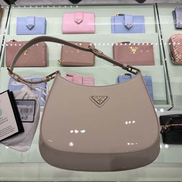 Prada Patent Leather Cleo bag in Ivory - Picture 9 of 9